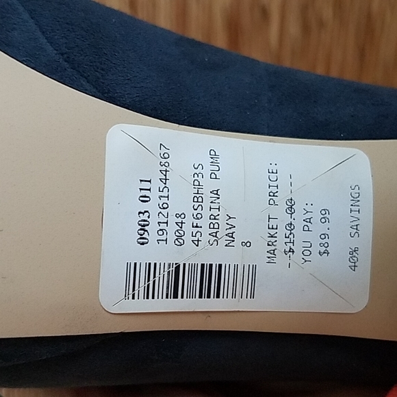 🆕️Michael Kors Navy Seude Pumps size 8 - Picture 3 of 7